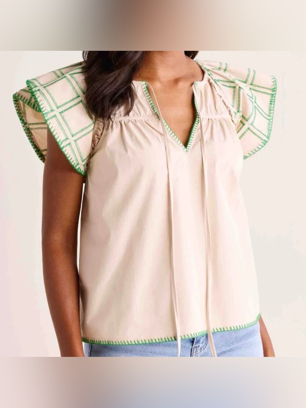 STRUT & BOLT Embroidered Top